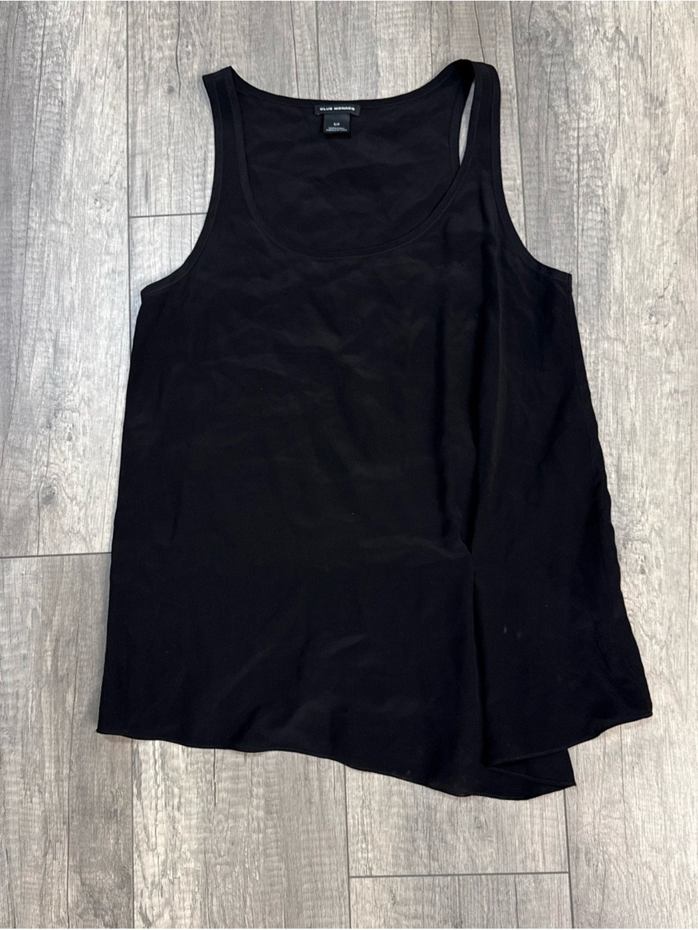 Club Monaco Black Scoop Neck Tank Top